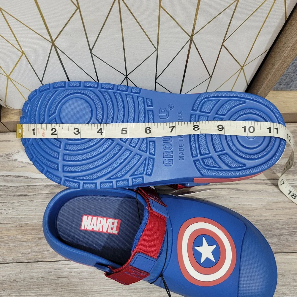 Captain America Clog Sandals Slip On Mens Size 9